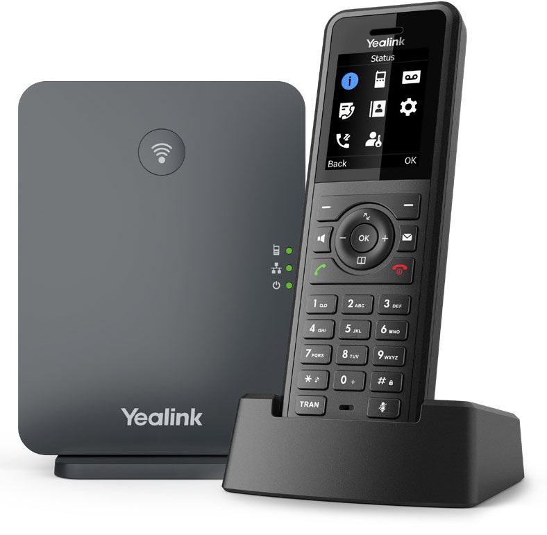 Yealink W77P High-Performance IP DECT Solution including W57R Rugged Handset And W70B Base Station, Up To 20 Simultaneous Calls, Noise Cancellation Yealink W77P High-Performance IP DECT Solution including W57R Rugged Handset And W70B Base Station, Up To 20 Simultaneous Calls, Noise Cancellation